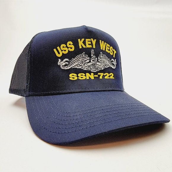USS KEY WEST SSN-722 Direct Embroidered Baseball Hat - Picture 3 of 4